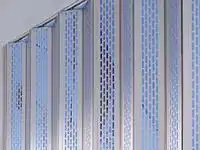 Series 740 Accordion Doors Layout with Aluminum Panels for Security