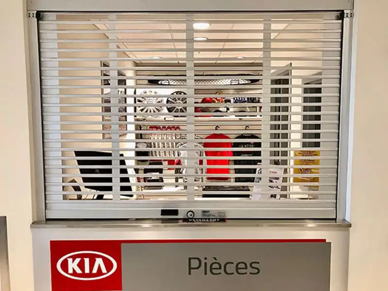 Slim Roll Flex Straight Pattern Open Style Rolling Shutter for Counter Openings