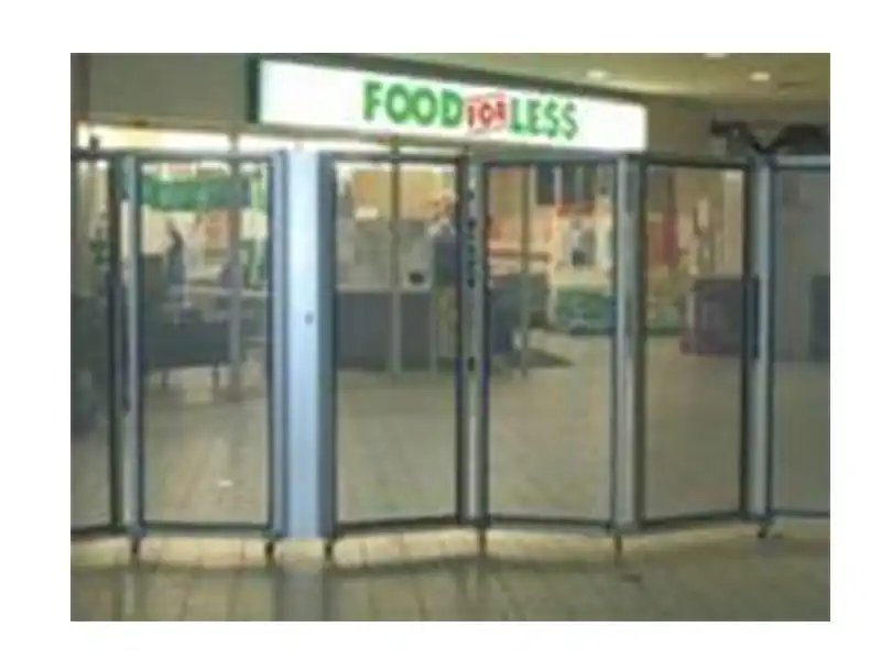 Folding Access Control Barrier: Clear Polycarbonate Model