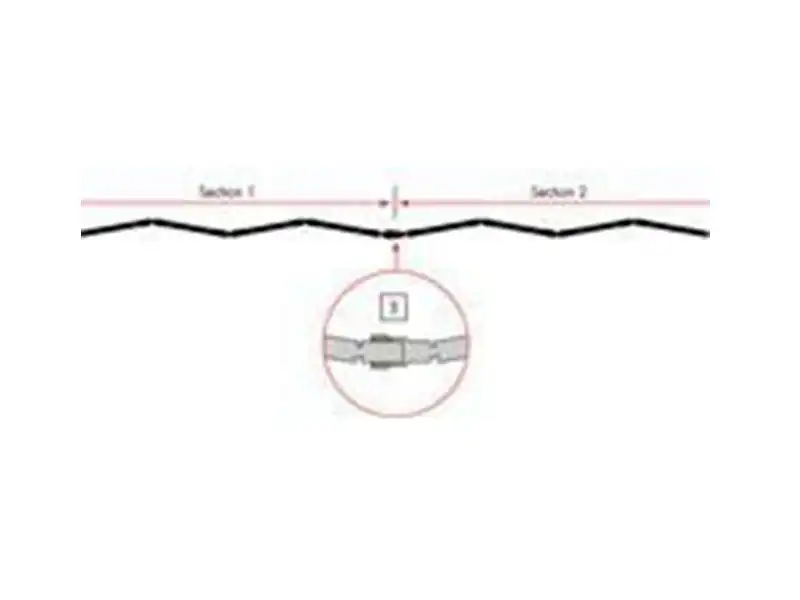 Architectural Details of Folding Access Control Barrier Partition