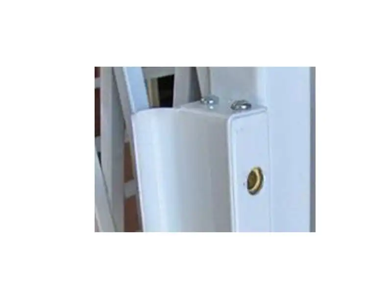 Keyed padlock accessory for additional gate security measures