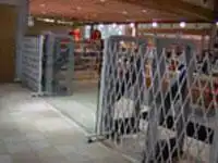Portable folding gate for temporary security needs