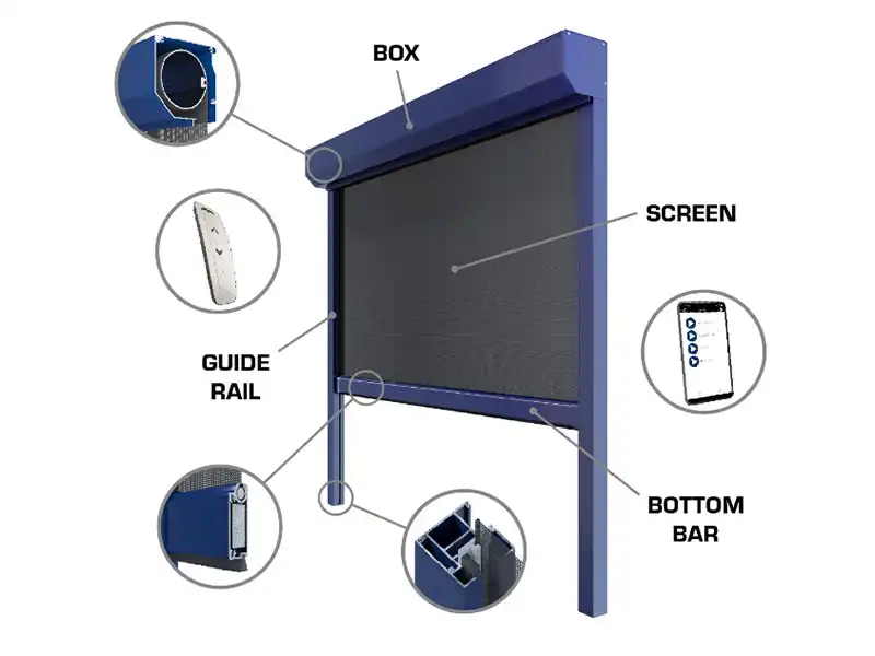 retactable roll up screen door 13