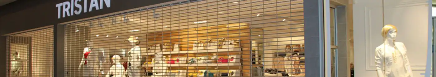 Roll-Flex (Straight) Roll Up Grille: An elegant and secure solution with its straight-line pattern