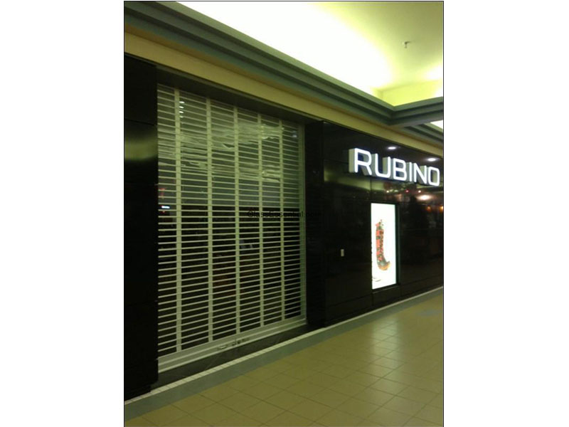 Roll Up Grille Roll Vision Model for Counter Security