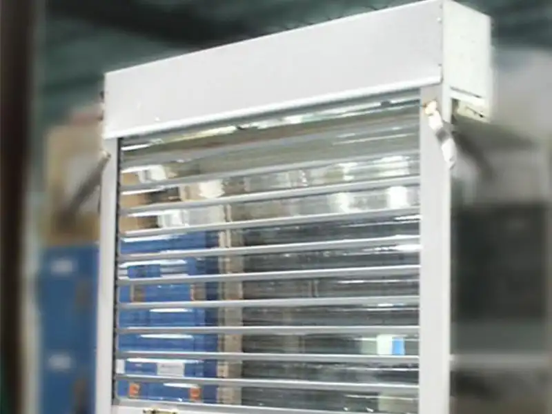 Roll Up Security Shutter Door - Wood Aluminum