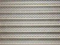 Solid Extruded Aluminum Perforated Grille-type roll-up shutters