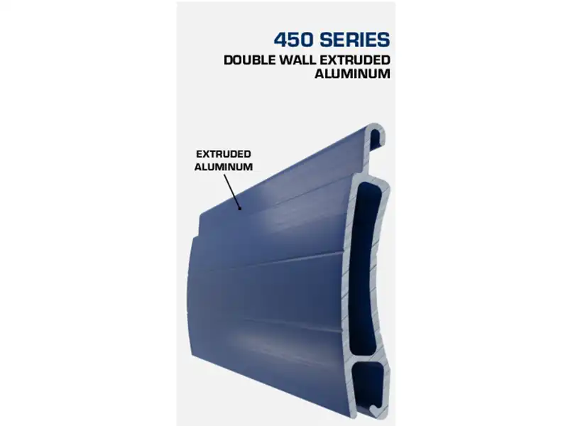 Double Walled Extruded Solid Aluminum Roll Up Shutter - 450 Series