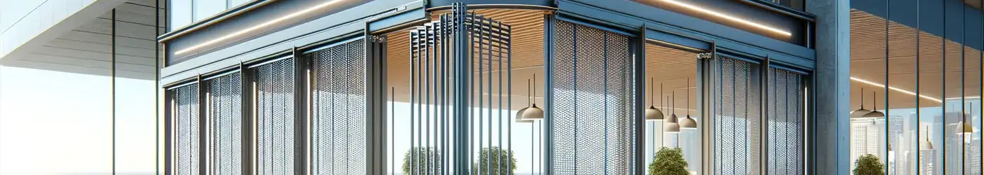 Secure your space with the stylish and efficient Concept 99 sliding grille system