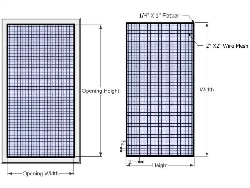 Wire Mesh Window Guard