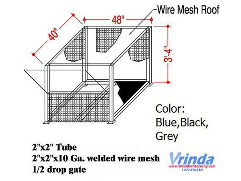 Secure Container with Wire Mesh