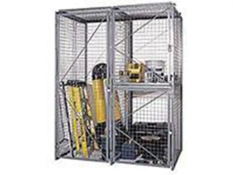 Secure Locker with Wire Mesh