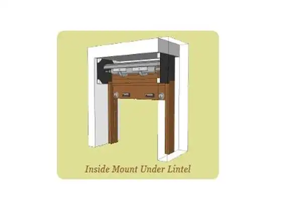 Wood Finish Roll Up Shutter Installation